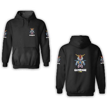 Discover Gundam Bandai world fantastic 3D Hoodies