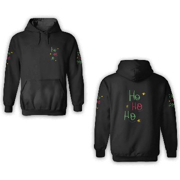 Discover Weihnachts-3D Hoodies, Weihnachtsgeschenk-Ho ho ho