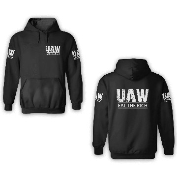 Discover UAW eat the Rich 3D Hoodies