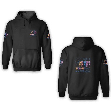 Discover My job is all rainbow Sticker 3D Hoodies