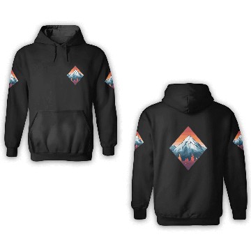 Discover Mountains in Autumn 3D Hoodies