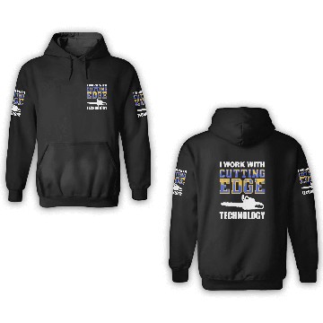 Discover Forest Arboriculturist Lumberjack Chainsaw Logo 3D Hoodies