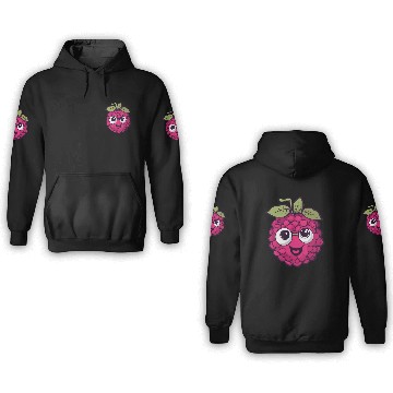 Discover Raspberry 3D Hoodies