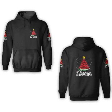 Discover Christmas In December Watermelon Xmas Tree 3D Hoodies