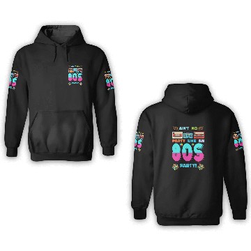 Discover 80s Party Vibes - Retro Design with Cassette Tapes 3D Hoodies