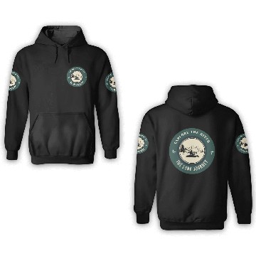 Discover explore the river 3D Hoodies