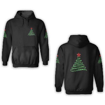 Discover Christmas Tree 3D Hoodies