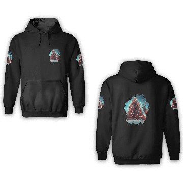 Discover Christmas tree Christmas Reindeer 3D Hoodies