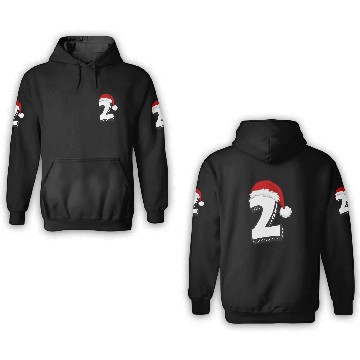 Discover Number 2 Second Birthday - Christmas Two 3D Hoodies