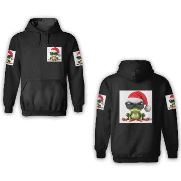 Discover Xmas Frog 3D Hoodies