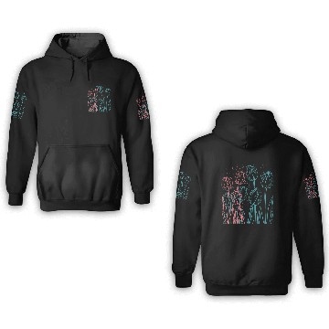 Discover Colorful Tulips Garden 3D Hoodies