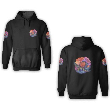 Discover Sea Turtle Reef 3D Hoodies