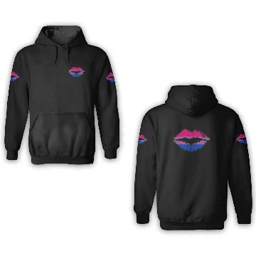 Discover Bisexual Pride Flag LGBTQ Lips 3D Hoodies