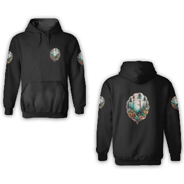 Discover nature on skin 3D Hoodies