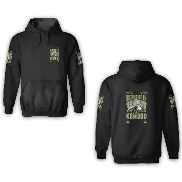 Discover Easily Distracted By Komodo Dragons Monitor Lizard 3D Hoodies