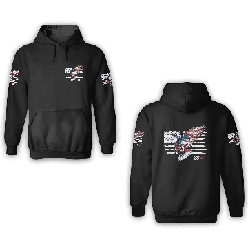 Discover American eagle flag 3D Hoodies