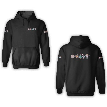 Discover Retro Christmas Cheer 3D Hoodies