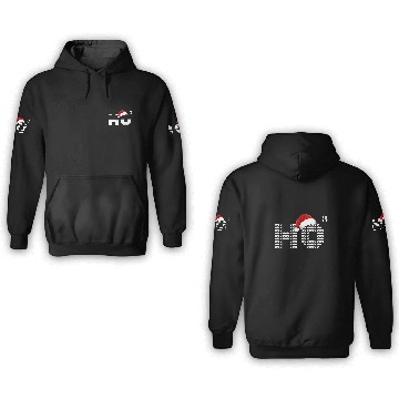 Discover HO HO HO Christmas Funny Santa 3D Hoodies