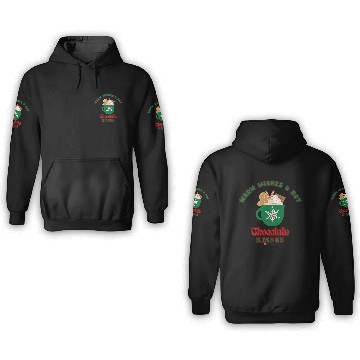 Discover Warm Wishes & Hot Chocolate Kisses Greetings 3D Hoodies