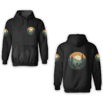 Discover Forest nature trekking adventure 3D Hoodies
