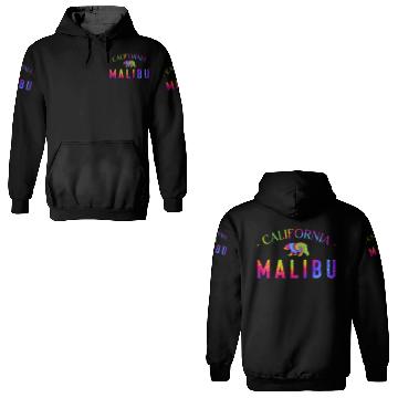 Discover Malibu California Bicycle Club In a Tie Dye Design 3D Hoodies