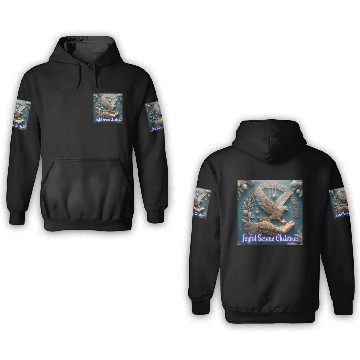 Discover Joyful Serene Christmas. 3D Hoodies