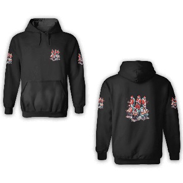 Discover Console Claus Crew, Santa-Hat Gaming Squad 3D Hoodies