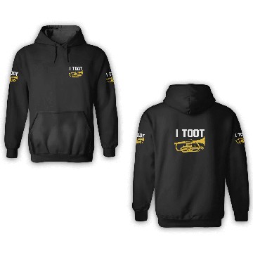 Discover I Toot Funny Mellophone Player Jazz School Band 3D Hoodies