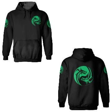 Discover tow Dragonball in circle green and black 3D Hoodies