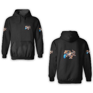 Discover Lizard Collector Reptile Lover Blue Tongue Skink 3D Hoodies