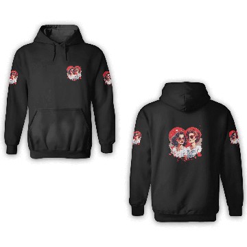 Discover Valentines Day Outfit For Her And Her in love 3D Hoodies