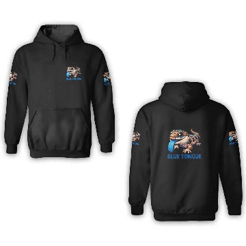 Discover Lizard Collector Reptile Lover Blue Tongue Skink 3D Hoodies