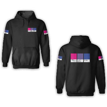 Discover LGBT COLOR PANTONE PALLETE BISEXUAL COMMUNITY 3D Hoodies