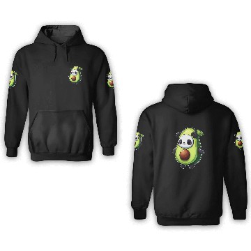 Discover Panda in avocado costume 3D Hoodies
