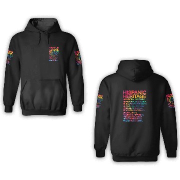 Discover Hispanic heritage month tie dye 3D Hoodies
