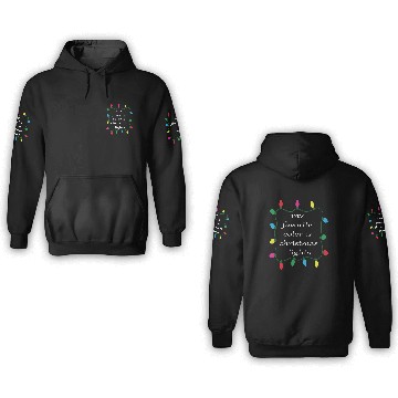 Discover My favorite color is Christmas lights 3D Hoodies