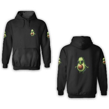 Discover Avocado alien 3D Hoodies