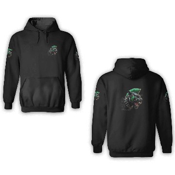 Discover Panther Green Punk 3D Hoodies