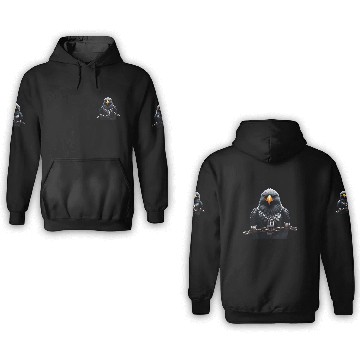 Discover Steel & Storm: Eagle Breaks Through Bars 3D Hoodies