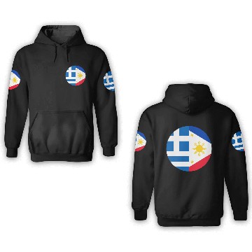 Discover Greek Filipino flags 3D Hoodies