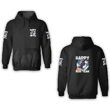 Discover Penguin Happy New Year 3D Hoodies