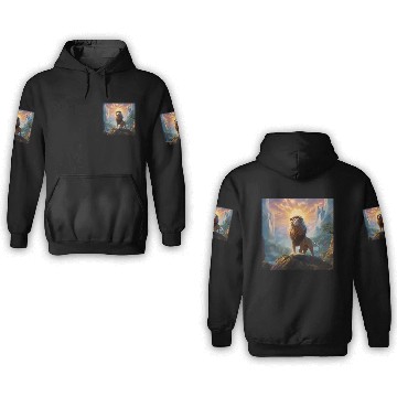 Discover Celestial Lion King Art Print 144 Starseed 3D Hoodies