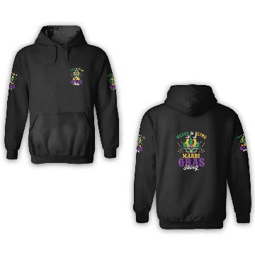 Discover Beads & Bling It's A Mardi Gras Thing Party Carniv 3D Hoodies