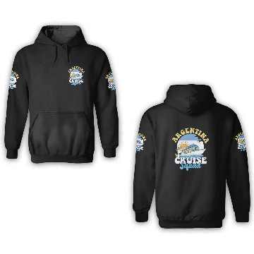 Discover Argentina Cruise Squad Family Vacation Trip 3D Hoodies
