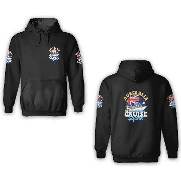 Discover Australia Cruise Squad Family Vacation Trip 3D Hoodies