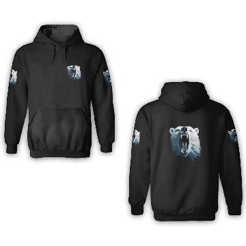 Discover Geometric Style Polar Bear 3D Hoodies