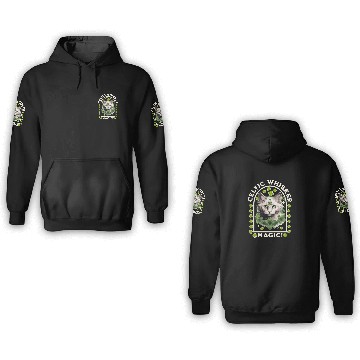 Discover CELTIC WHISKER MAGIC Feline Kitty Design 3D Hoodies