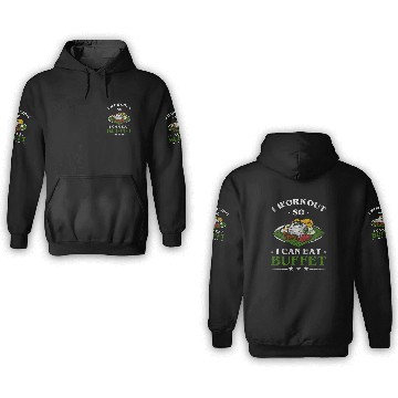 Discover Buffet Delicious Hotel Glutton 3D Hoodies