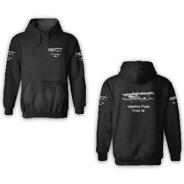 Discover Handley Page Type W Aircraft 3D Hoodies