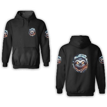 Discover Ethereal Flame Sloth 3D Hoodies